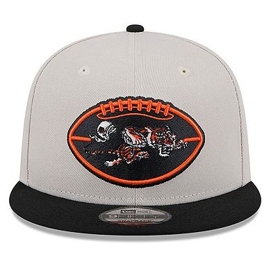 Men's New Era Stone/Black Cincinnati Bengals 2024 Sideline Historic 9FIFTY Snapback Hat
