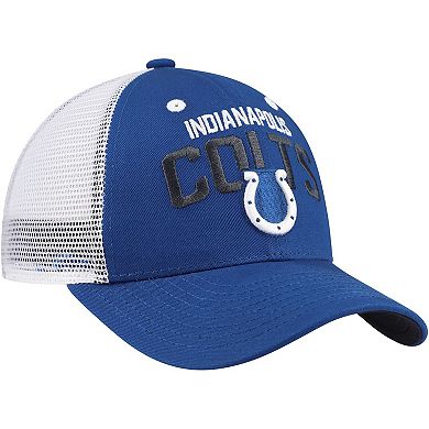 Youth Royal Indianapolis Colts Core Lockup Trucker Adjustable Hat