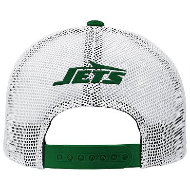 Youth Green New York Jets Core Lockup Trucker Adjustable Hat