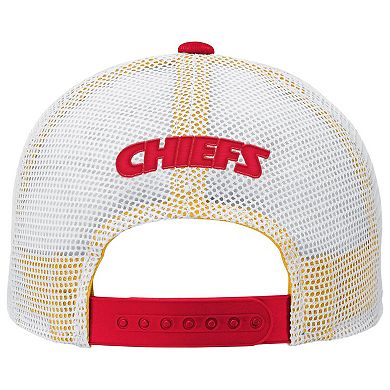 Youth Red Kansas City Chiefs Core Lockup Trucker Adjustable Hat