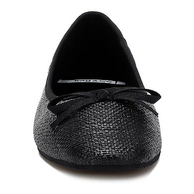 Rag & Co Paper Rings Women's Raffia Ballet Flats