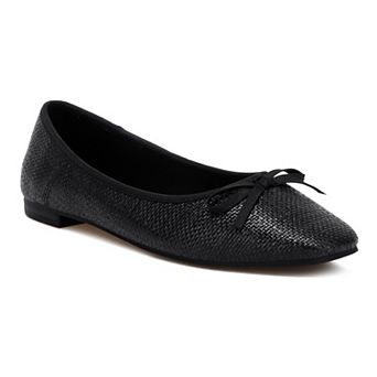 Rag & Co Paper Rings Women's Raffia Ballet Flats