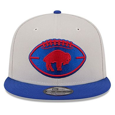 Men's New Era Stone/Royal Buffalo Bills 2024 Sideline Historic 9FIFTY Snapback Hat