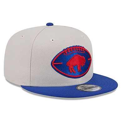 Men's New Era Stone/Royal Buffalo Bills 2024 Sideline Historic 9FIFTY Snapback Hat