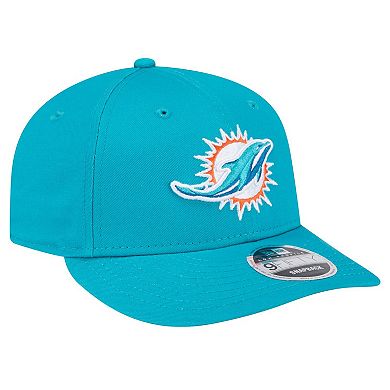 Men's New Era Aqua Miami Dolphins Main Low Profile 9FIFTY Snapback Hat
