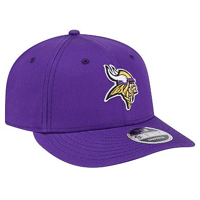 Men's New Era Purple Minnesota Vikings Main Low Profile 9FIFTY Snapback Hat
