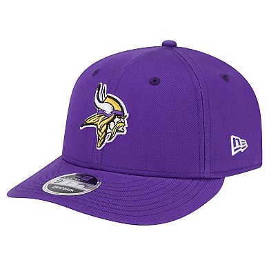 Men's New Era Purple Minnesota Vikings Main Low Profile 9FIFTY Snapback Hat