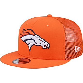Men's New Era Orange Denver Broncos Main Trucker 9FIFTY Snapback Hat