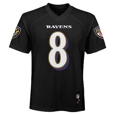 Preschool Lamar Jackson Black Baltimore Ravens Replica Player Jersey