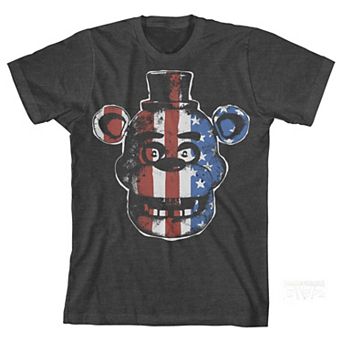 Boys 8-20 Five Nights At Freddy's American Flag Freddy Short Sleeve Graphic Tee