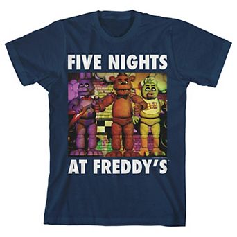 Boys 8-20 Five Nights At Freddy's Animatronic Characters Short Sleeve Graphic Tee