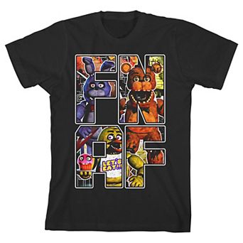 Boys 8-20 Five Nights At Freddy's FNAF Graphics Short Sleeve Graphic Tee