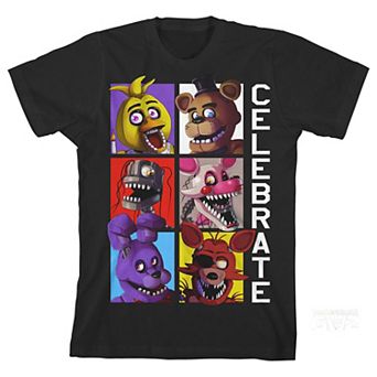 Boys 8-20 Five Nights At Freddy's Celebrate Short Sleeve Graphic Tee