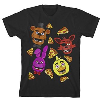 Boys 8-20 Five Nights At Freddy's Characters & Pizza Short Sleeve Graphic Tee