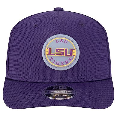 Men's New Era Purple LSU Tigers Patched 9SEVENTY Stretch-Snap Adjustable Hat