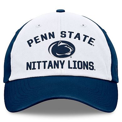 Men's Top of the World White/Navy Penn State Nittany Lions Heritage Weston Adjustable Hat