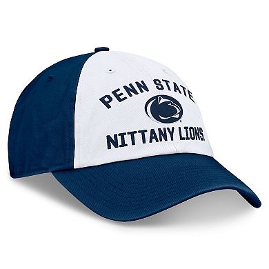 Men's Top of the World White/Navy Penn State Nittany Lions Heritage Weston Adjustable Hat