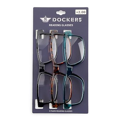 Men’s Dockers® 3-pk. 52mm Reading Glasses Set