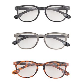 Men’s Dockers® VMP2207 50mm Square 3 pk Reading Glasses