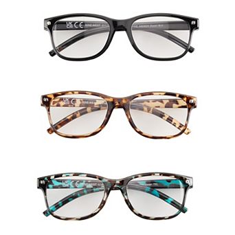 Women’s Nine West Gwen N90824 52mm 3 pk Rectangle Reading Glasses