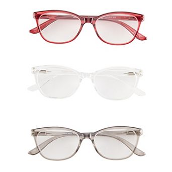 Women’s Nine West VMP2210 52mm 3 pk Cat Eye Reading Glasses