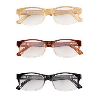 Women’s Nine West 3 pk 51mm Fashion Reading Glasses Set