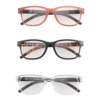 Women’s Nine West Gwen 52mm 3 pk Reading Glasses