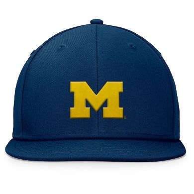 Men's Top of the World Navy Michigan Wolverines Fundamental Snapback Hat