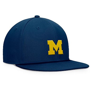 Men's Top of the World Navy Michigan Wolverines Fundamental Snapback Hat