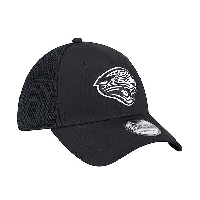 Men's New Era Black Jacksonville Jaguars Main Neo 39THIRTY Flex Hat