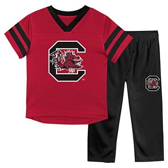 Infant South Carolina Gamecocks Two-Piece Red Zone Jersey & Pants Set