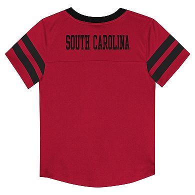 Infant South Carolina Gamecocks Two-Piece Red Zone Jersey & Pants Set