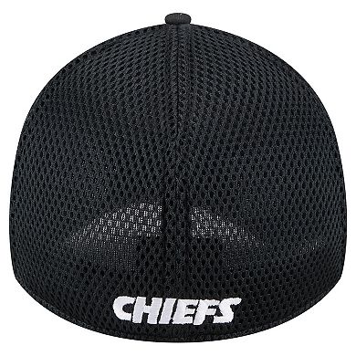 Men's New Era Black Kansas City Chiefs Main Neo 39THIRTY Flex Hat