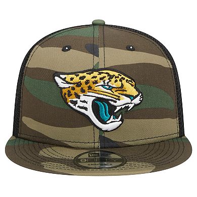 Men's New Era Camo Jacksonville Jaguars Main Trucker 9FIFTY Snapback Hat