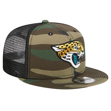 Men's New Era Camo Jacksonville Jaguars Main Trucker 9FIFTY Snapback Hat