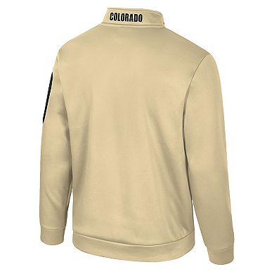 Men's Colosseum Gold Colorado Buffaloes Mainframe Quarter-Zip Fleece Jacket