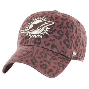Women's '47 Brown Miami Dolphins Tawny Clean Up Adjustable Hat