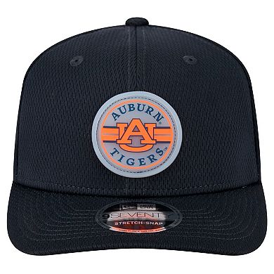 Men's New Era Navy Auburn Tigers Patched 9SEVENTY Stretch-Snap Adjustable Hat