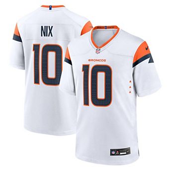 Men's Nike Bo Nix White Denver Broncos Game Jersey