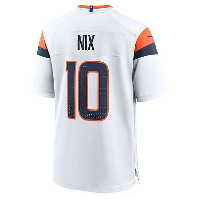 Men's Nike Bo Nix White Denver Broncos Game Jersey