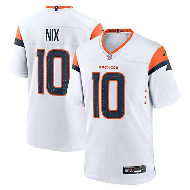 Men's Nike Bo Nix White Denver Broncos Game Jersey