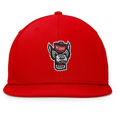 Men's Top of the World Red NC State Wolfpack Fundamental Snapback Hat