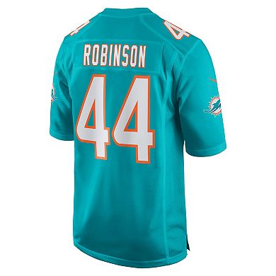 Men's Nike Chop Robinson Aqua Miami Dolphins Player Game Jersey