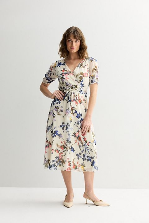 Женские платья Harper Women's Harper Rose Short Sleeve Surplice Belted Midi Dress