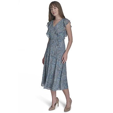 Women's Harper Rose V-Neck Sleeveless Ruffle Midi Dress