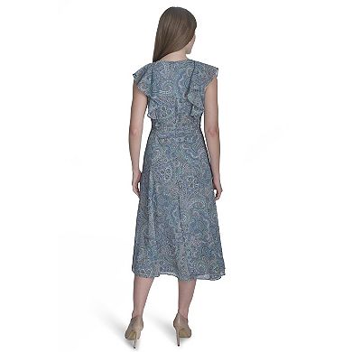 Women's Harper Rose V-Neck Sleeveless Ruffle Midi Dress