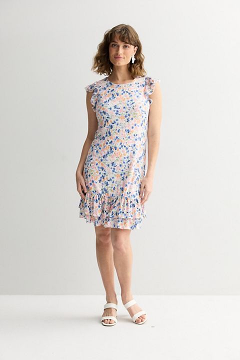 Женские платья Harper Women's Harper Rose Flutter Sleeve Ruffle Mini Dress