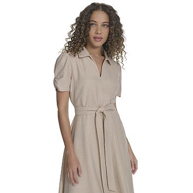 Women's Harper Rose Rouched Sleeve Collared Dress