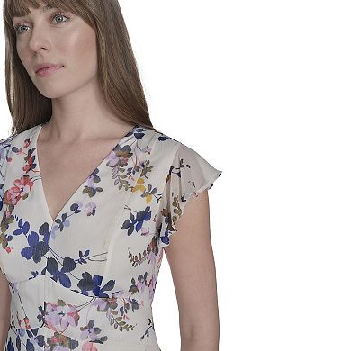 Women's Harper Rose Flutter Sleeve Tiered Midi Dress
