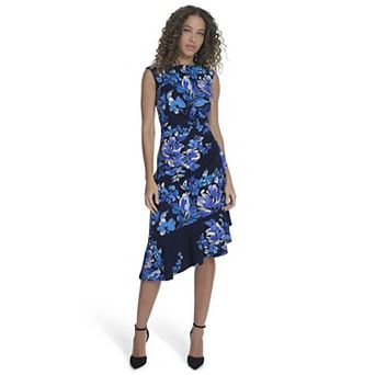 Women's Andrew Marc Sleeveless Asymmetrical Hem Dress